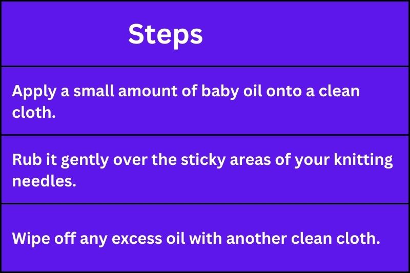 Baby Oil Treatment:

